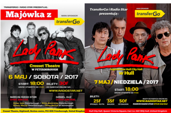 Będzie gaz niejeden raz! Lady Pank w trasie koncertowej po UK z TransferGo! Muzyka, LIFESTYLE - Widział was ktoś kiedyś na szalonej imprezie ze świetną muzyką? Jeśli nie, to jest taka szansa w UK, gdzie w latach 70-tych królowały ćwieki, irokezy, Sex Pistols, The Clash i Exploited. Okazja się powtarza w roku 2017.