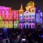 Rozbłysły kolorowe światła Light. Move. Festival. 2017