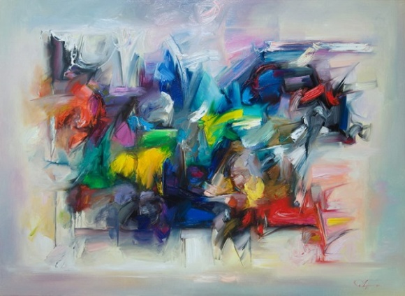 Liryzm abstrakcji w obrazach Majrowskiego – wystawa malarstwa w Art in House