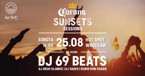 Sunsets Session z Coroną już w najbliższy weekend w HotSpocie! Muzyka, LIFESTYLE - Tylko kilka dni dzieli nas od drugiej edycji muzycznego wydarzenia Corona Sunsets Session. Ta dedykowana mieszkańcom Wrocławia i okolic impreza, to doskonała okazja do przyjemnego pożegnania lata, w gronie przyjaciół oraz relaksu, na łonie natury.