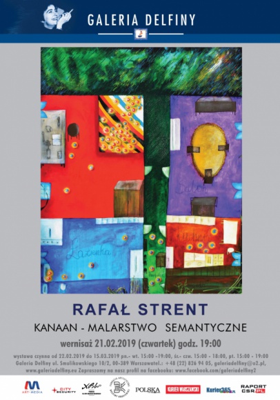 Kanaan - malarstwo semantyczne w Galerii Delfiny Sztuka, LIFESTYLE - W najbliższy czwartek, 21 lutego br., o godz. 19:00 w Galerii Delfiny odbędzie się otwarcie wystawy Rafała Strenta. Autor zaprezentuje 12 prac z dziedziny malarstwa.