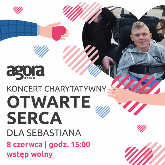 Zagrają dla Sebastiana Muzyka, LIFESTYLE - 16-letni Sebastian cierpi na zanik mięśni. Jedynym ratunkiem jest bardzo kosztowna terapia komórkami macierzystymi. Razem możemy pomóc! 8 czerwca zapraszamy do Agory Bytom na koncert charytatywny.