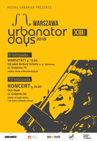Urbanator Days 2019 - Wielkie Święto Jazzu Muzyka, LIFESTYLE - Michał Urbaniak i Ghelamco Poland zapraszają na Urbanator Days 2019