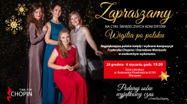 Time for Chopin zaprasza na świąteczne koncerty „Wigilia po polsku” Muzyka, LIFESTYLE - Święta Bożego Narodzenia, to nie tylko część polskiej tradycji, ale też najbardziej rodzinny czas. Podczas tych dni unosi się zapach choinki i pierników, a w tle słychać najpiękniejsze kolędy.